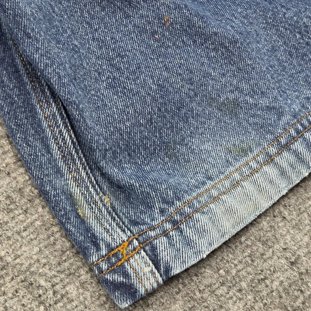 Duluth Trading Co Jeans Mens 42x30 Blue Cotton Straight Leg Work Utility Denim